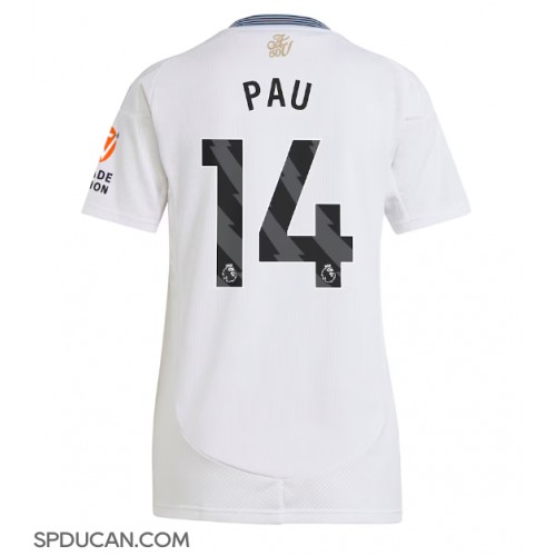 Zenski Nogometni Dres Aston Villa Pau Torres #14 Gostujuci 2024-25 Kratak Rukav